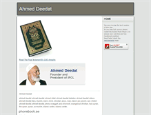 Tablet Screenshot of ahmeddeedat.net